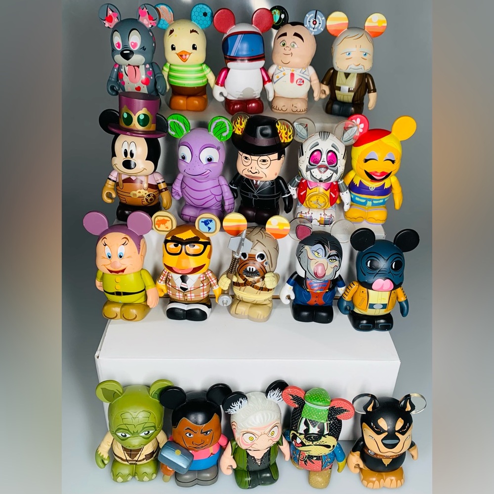 Disney Vinylmation Figures Lot Of 20 Star Wars Parks Muppets Villains